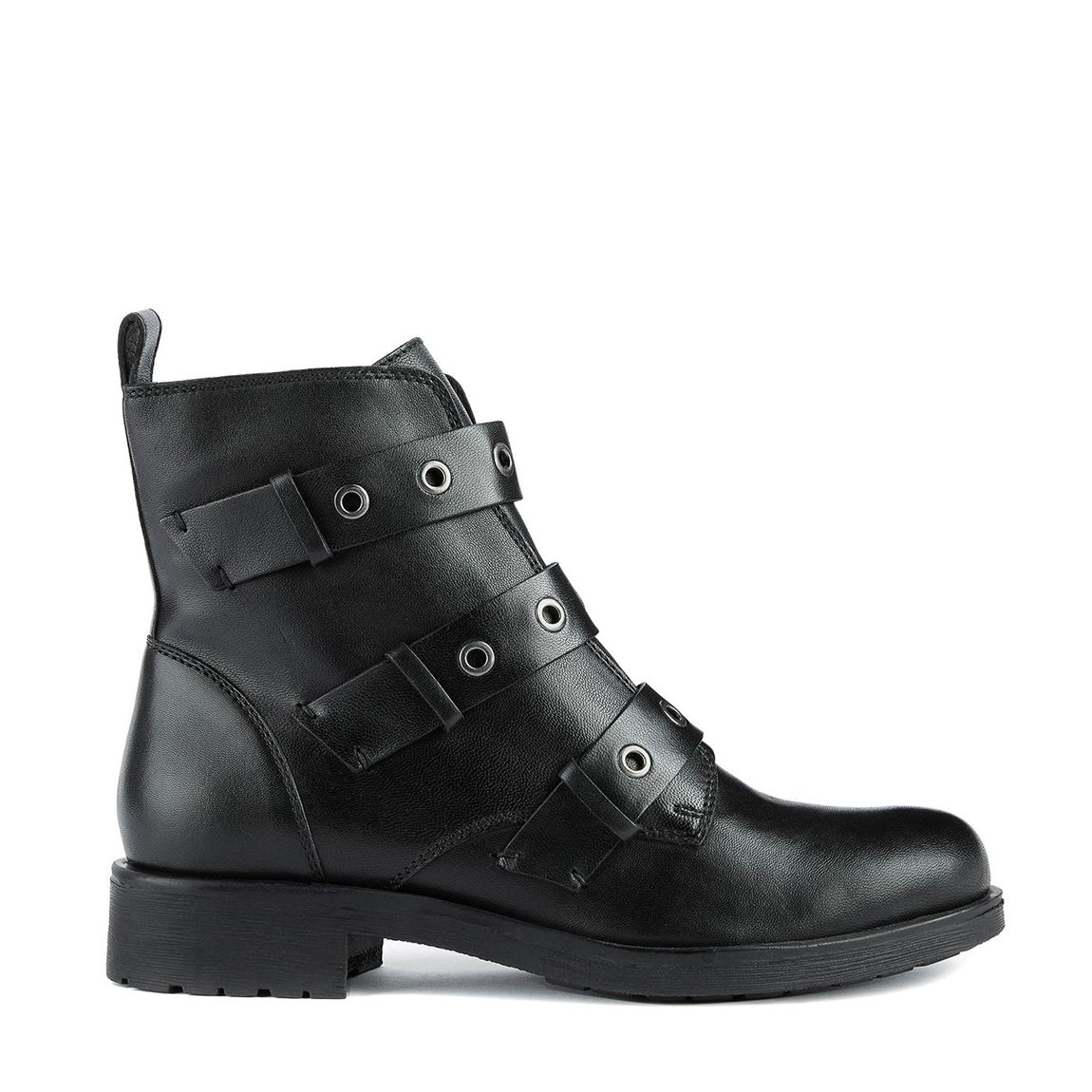 Bottines Rawelle en cuir noir main product photo