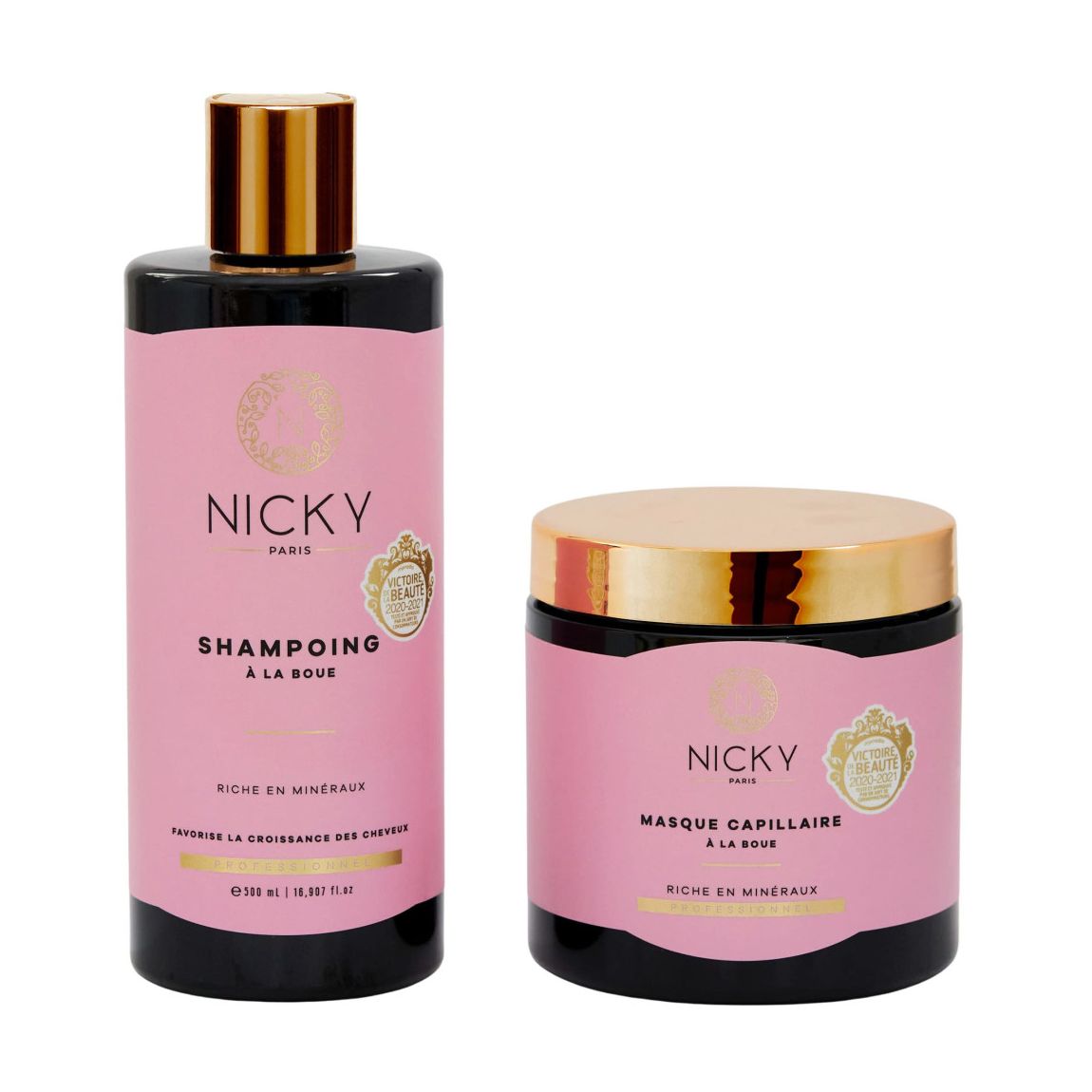 Lot de Shampoing et Masque à la Boue main product photo