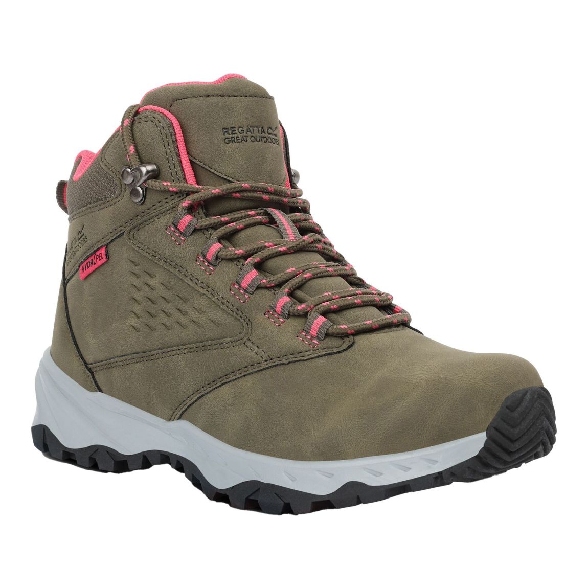 Bottines De Marche Amble Vert / Rose Pop main product photo