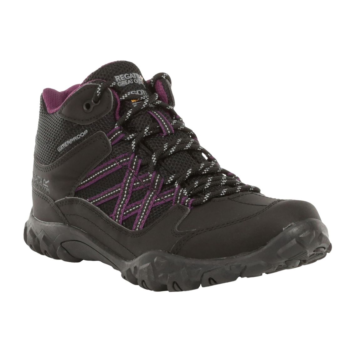 Bottines De Marche Edgepoint Noir/violet Foncé main product photo