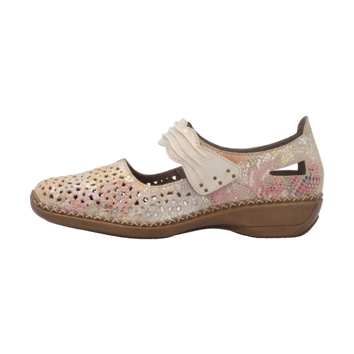 Ballerine Cuir Rieke Multicolor main product photo