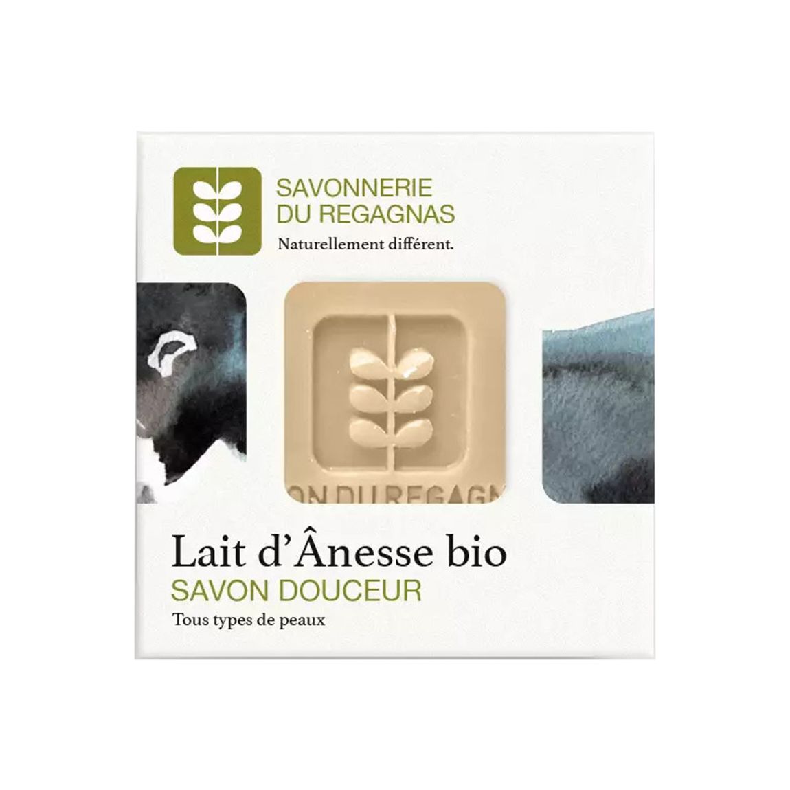 Savon Ultra Doux Lait d'Anesse Bio main product photo