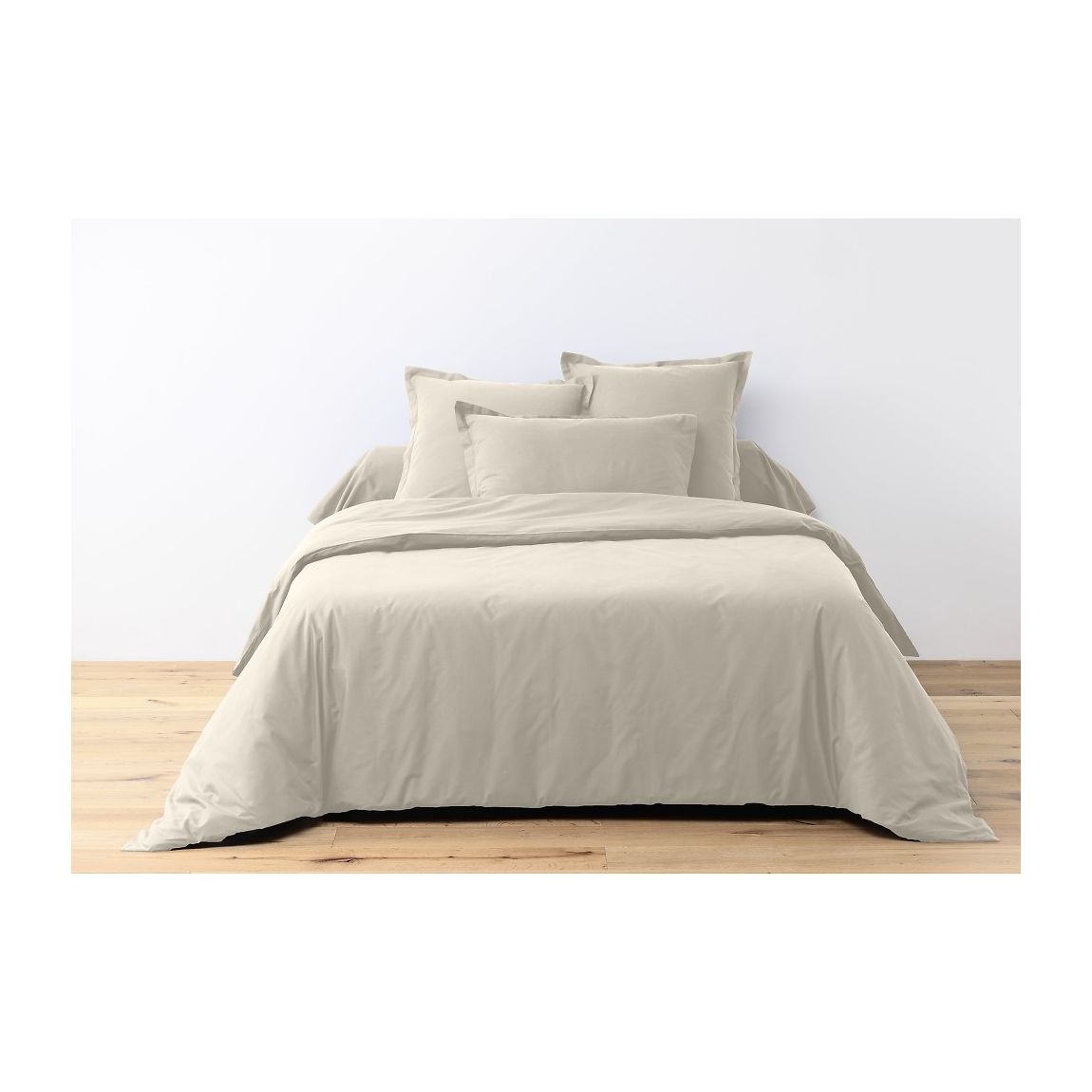 Parure Housse De Couette 100% Coton Ivoire main product photo