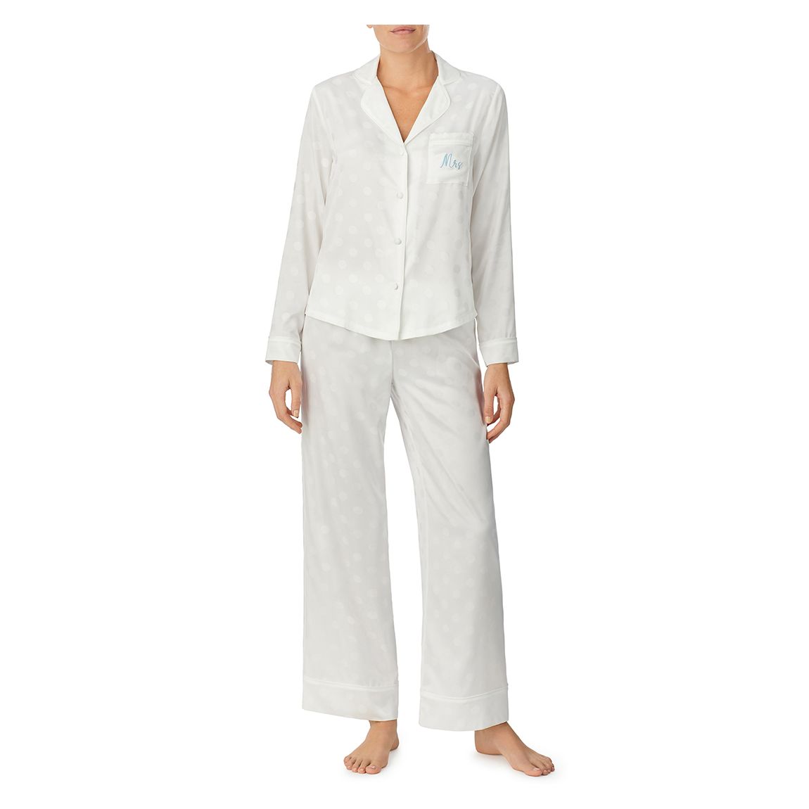 Pyjama de mariée à pois Mme main product photo