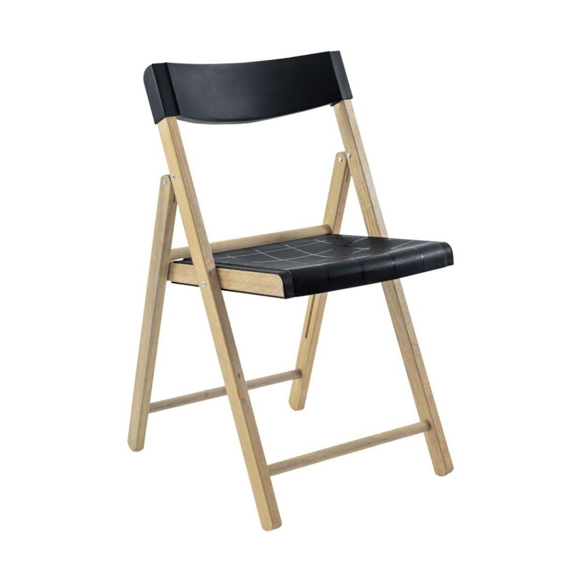 Chaise de jardin pliante en teck FSC et plastique main product photo