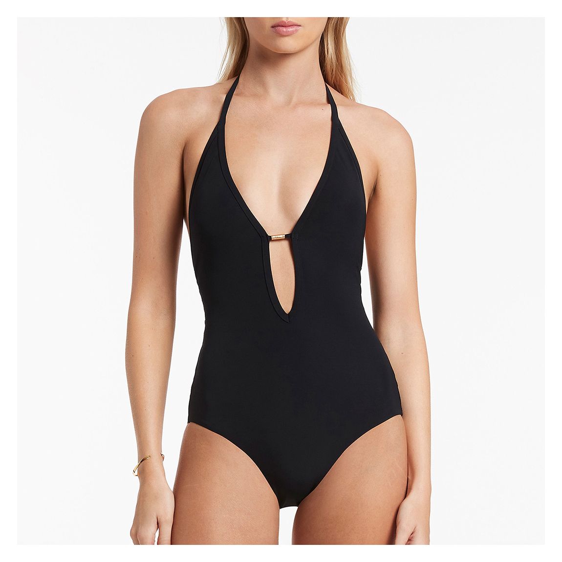 Maillot De Bain Noir Plongeant main product photo