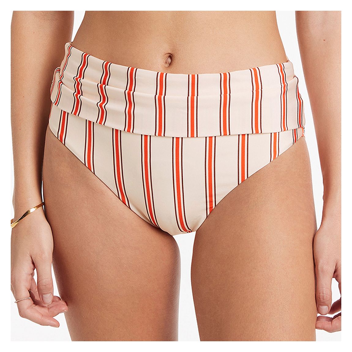 Bas De Maillot De Bain Sorrento À Plis Blanc main product photo