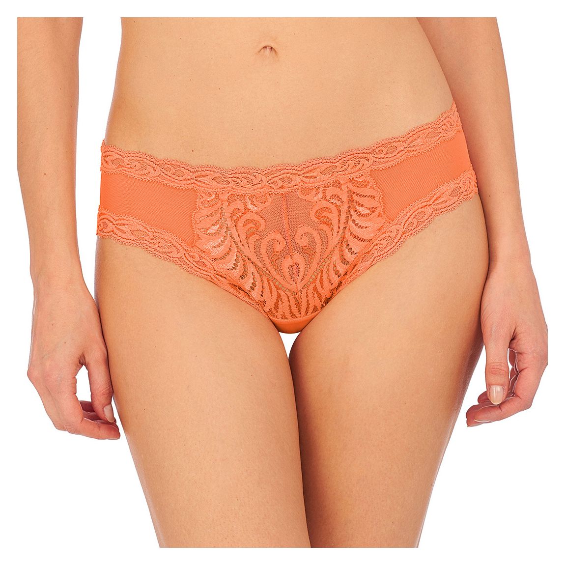 slip hipster à plumes orange main product photo
