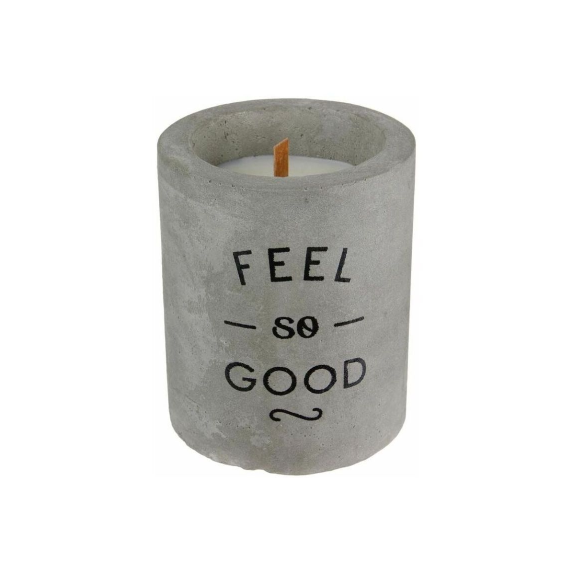 Bougie senteur linge frais pot en ciment Feel so good main product photo