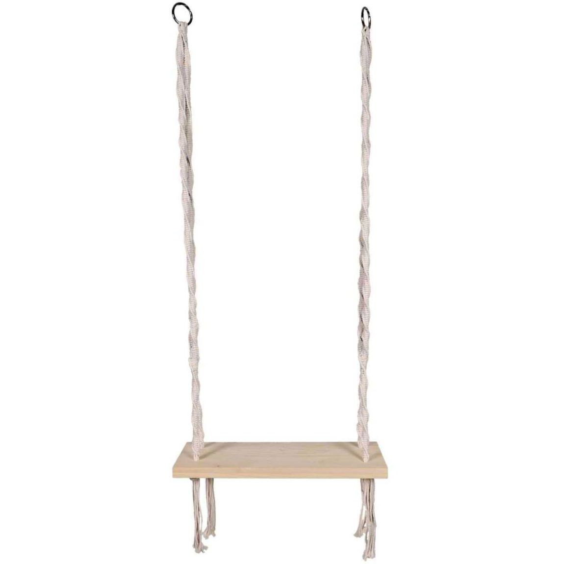 Balançoire en macramé et bois Natural main product photo