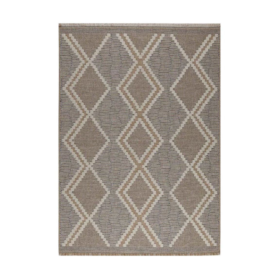 Tapis intérieur extérieur aspect jute bleu Tijuana 9048 170 x 120 cm main product photo