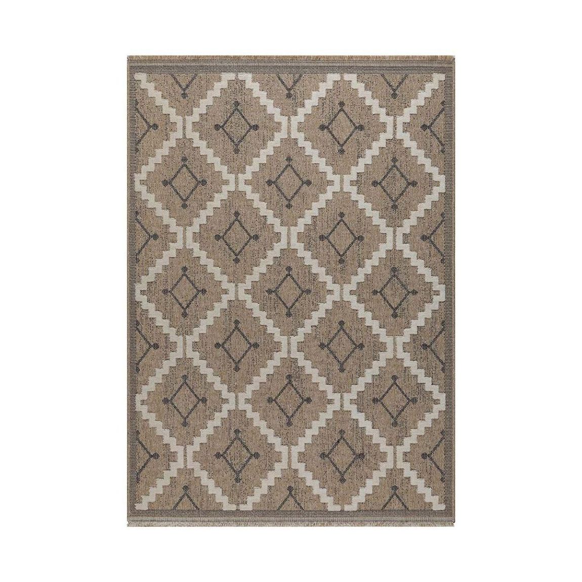 Tapis intérieur extérieur aspect jute noire Tijuana 9041 170 x 120 cm main product photo