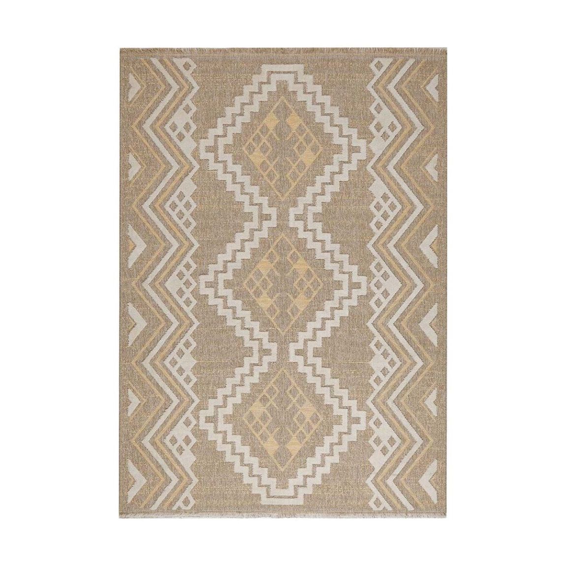 Tapis intérieur extérieur aspect jute jaune Tijuana 9054 180 x 67 cm main product photo