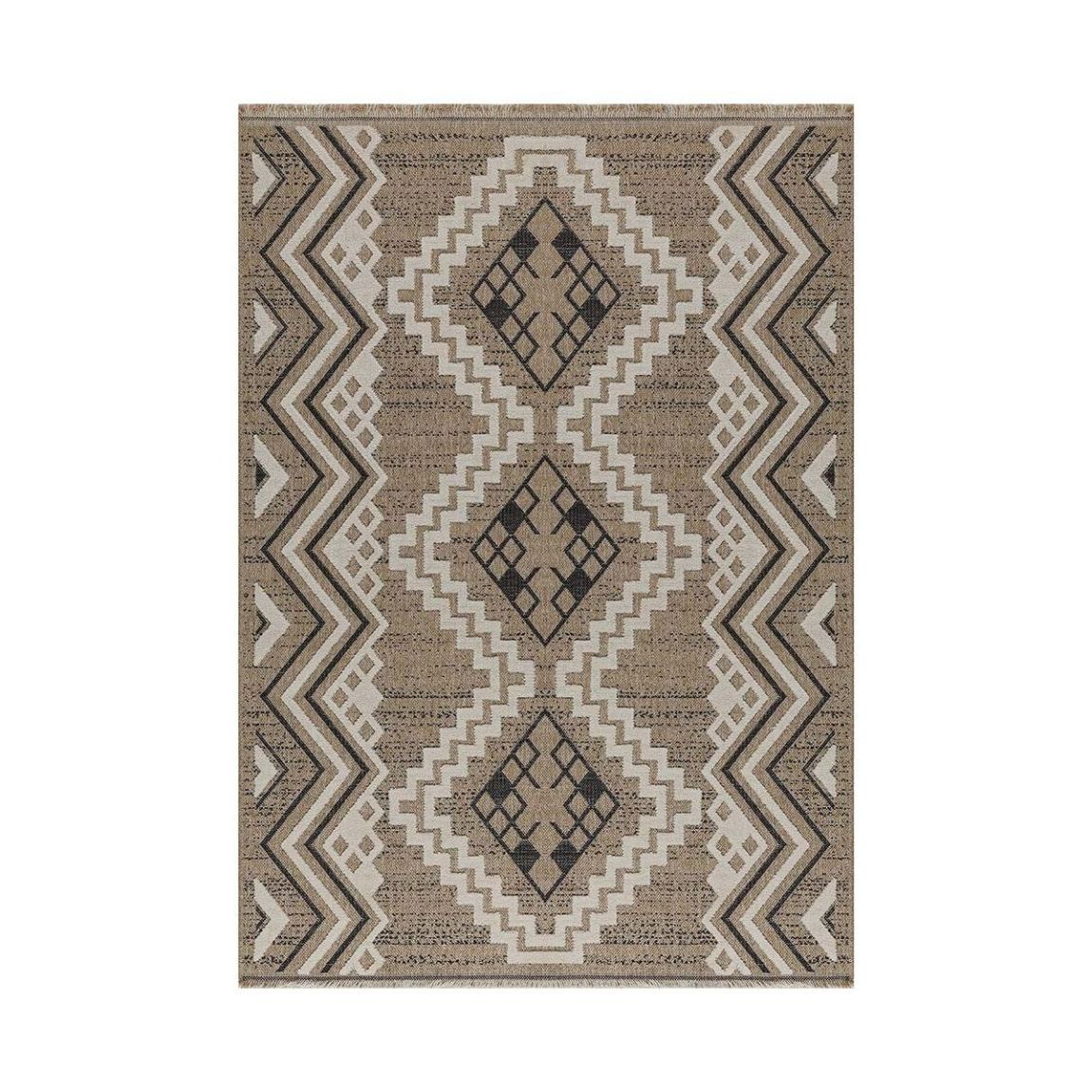 Tapis intérieur extérieur aspect jute noire Tijuana 9054 180 x 67 cm main product photo