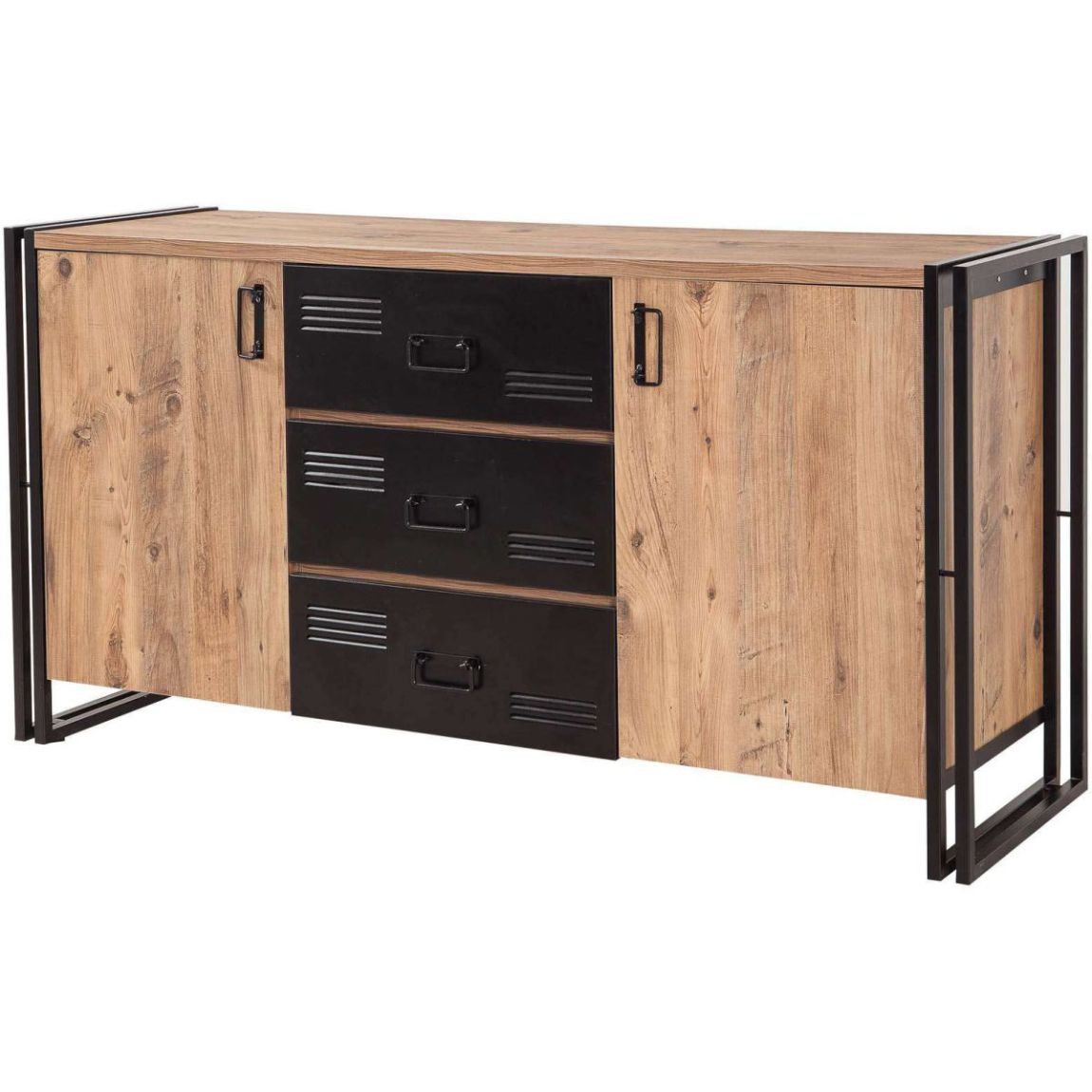 Buffet en aggloméré 2 portes et 3 tiroirs Cosmo rio main product photo