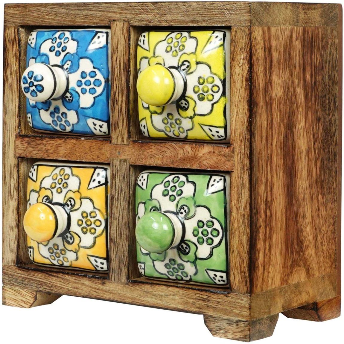 Petit meuble de rangement 4 tiroirs colorés main product photo