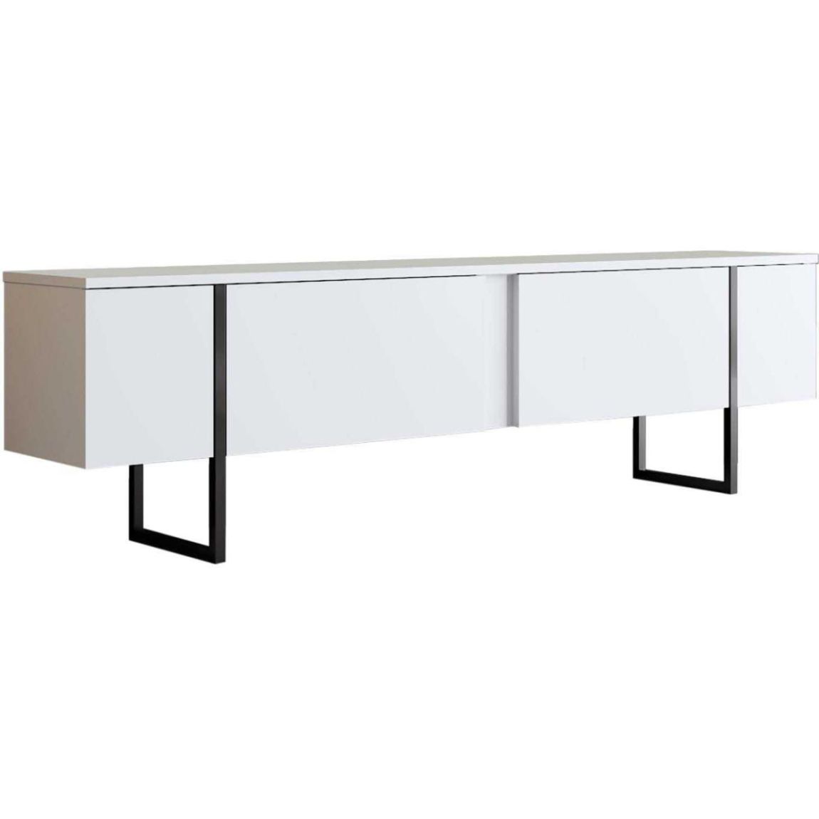 Meuble TV en aggloméré et métal Luxe main product photo
