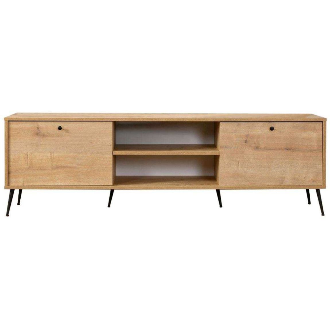 Meuble TV en aggloméré Calvin 180 x 41 x 55 cm - chêne main product photo