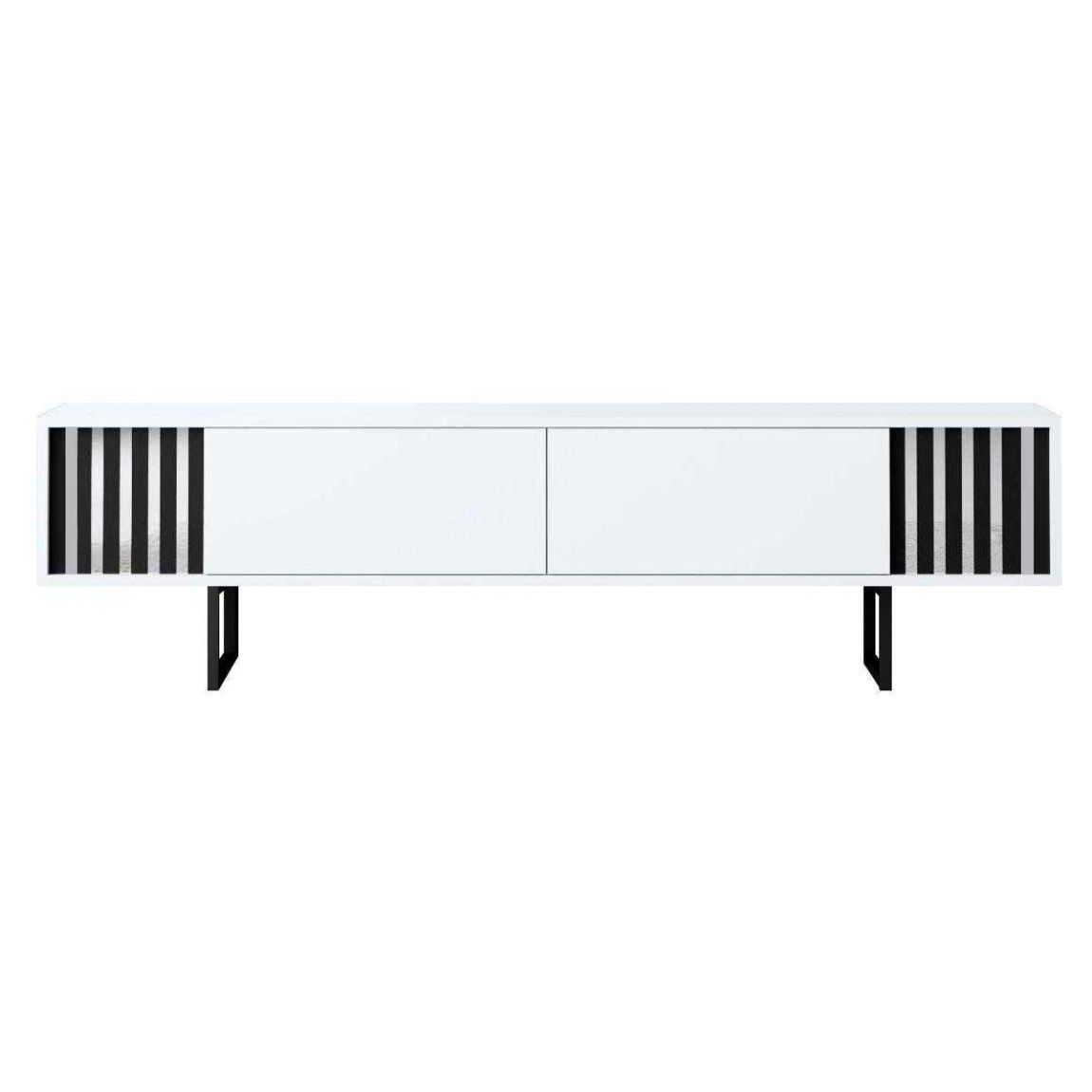 Meuble TV en aggloméré et métal Chrome Line main product photo