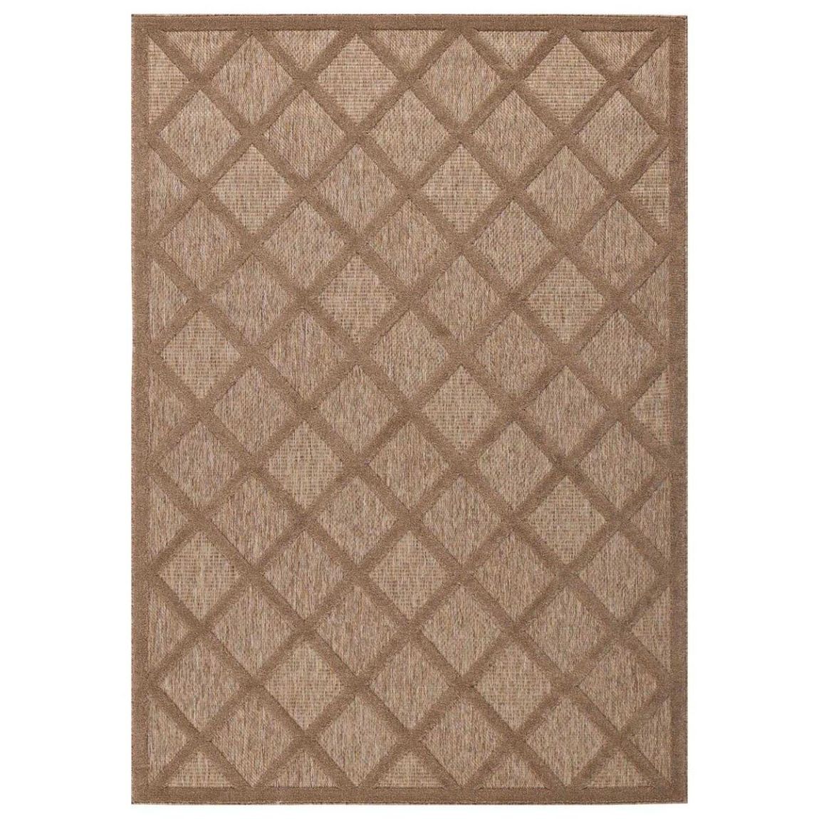 Tapis intérieur extérieur en polypropylène Fira 991 beige 150 x 80 cm main product photo