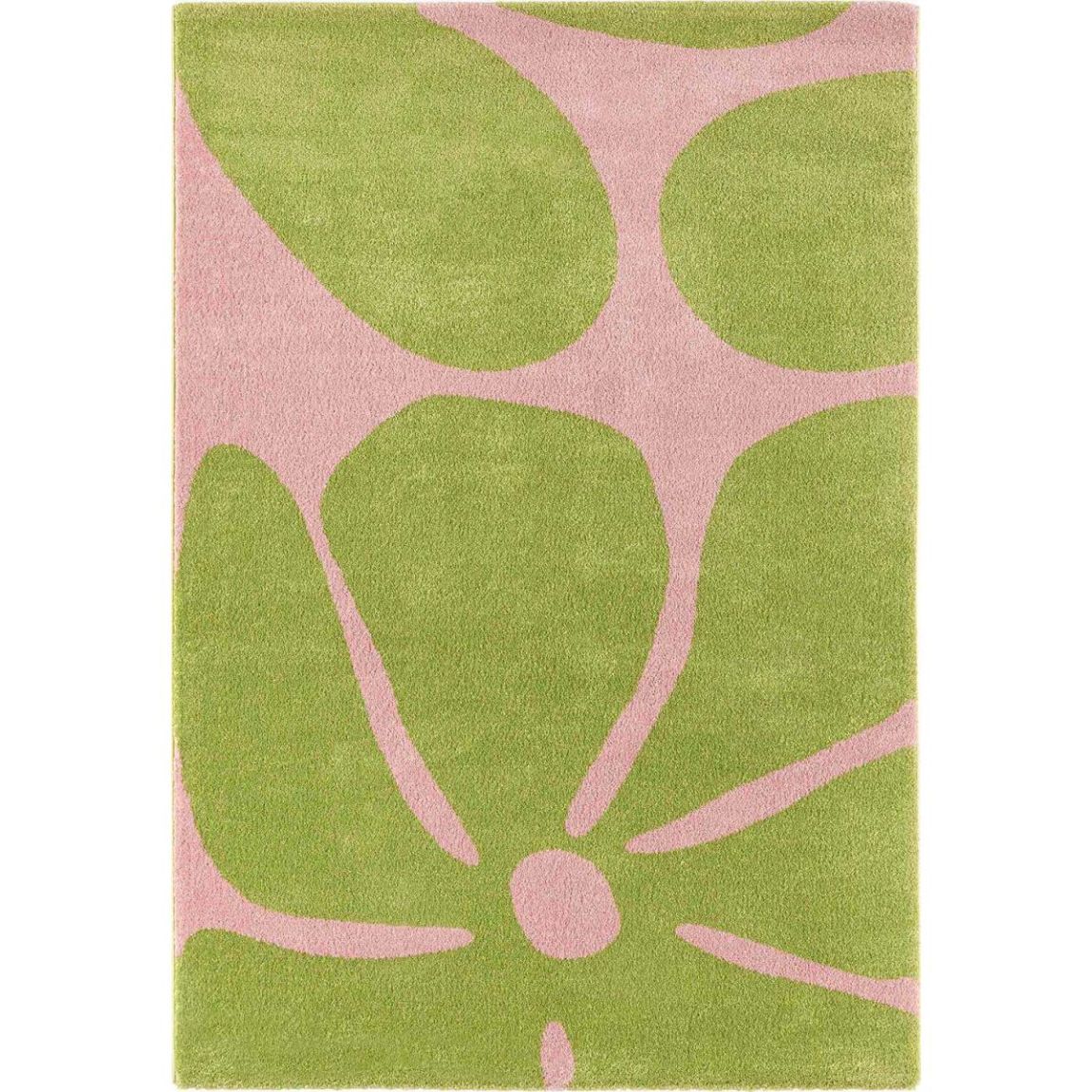 Tapis intérieur à poils longs Swing 385 vert 120 x 160 cm main product photo