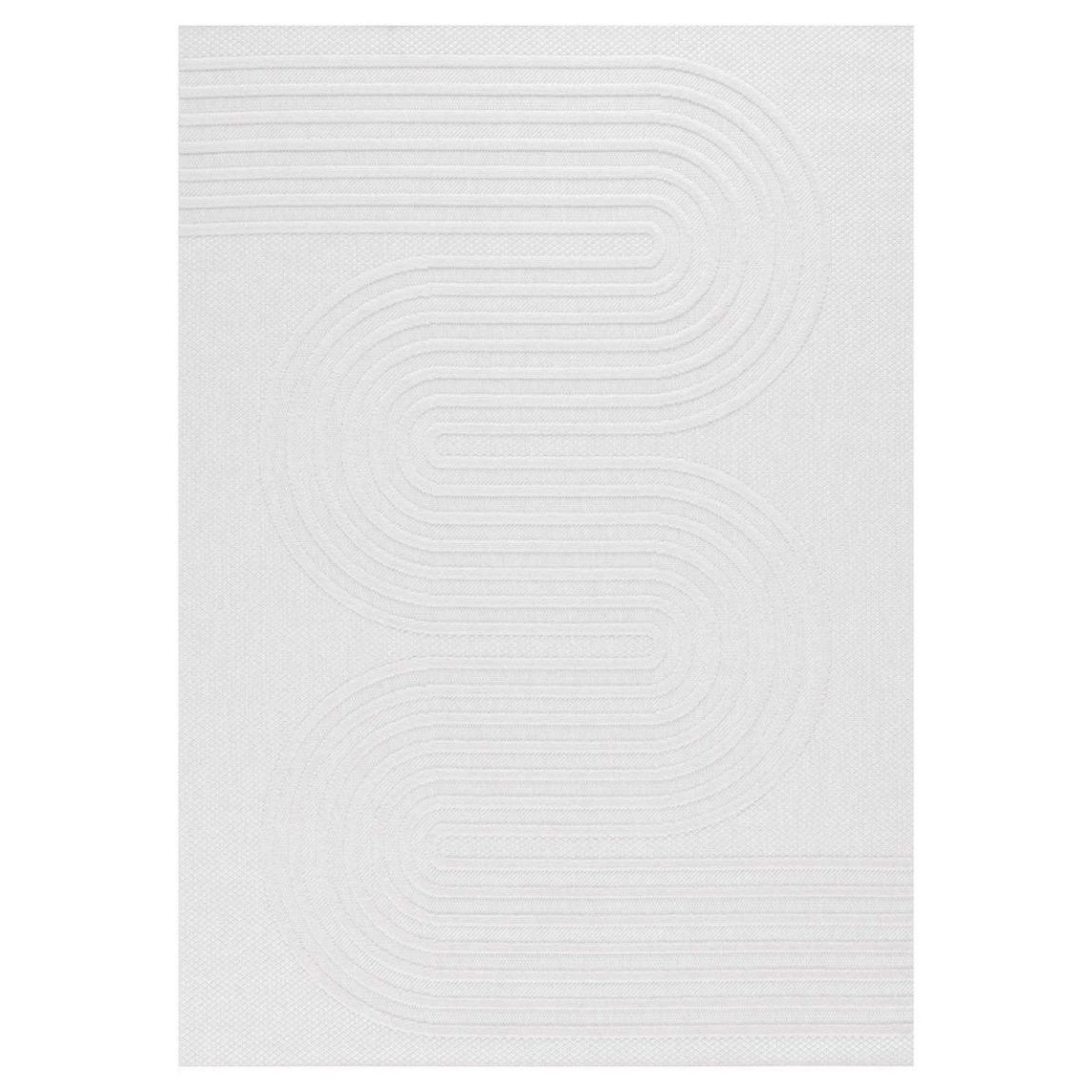 Tapis intérieur extérieur en polypropylène Fira 987 blanc 160 x 120 cm main product photo