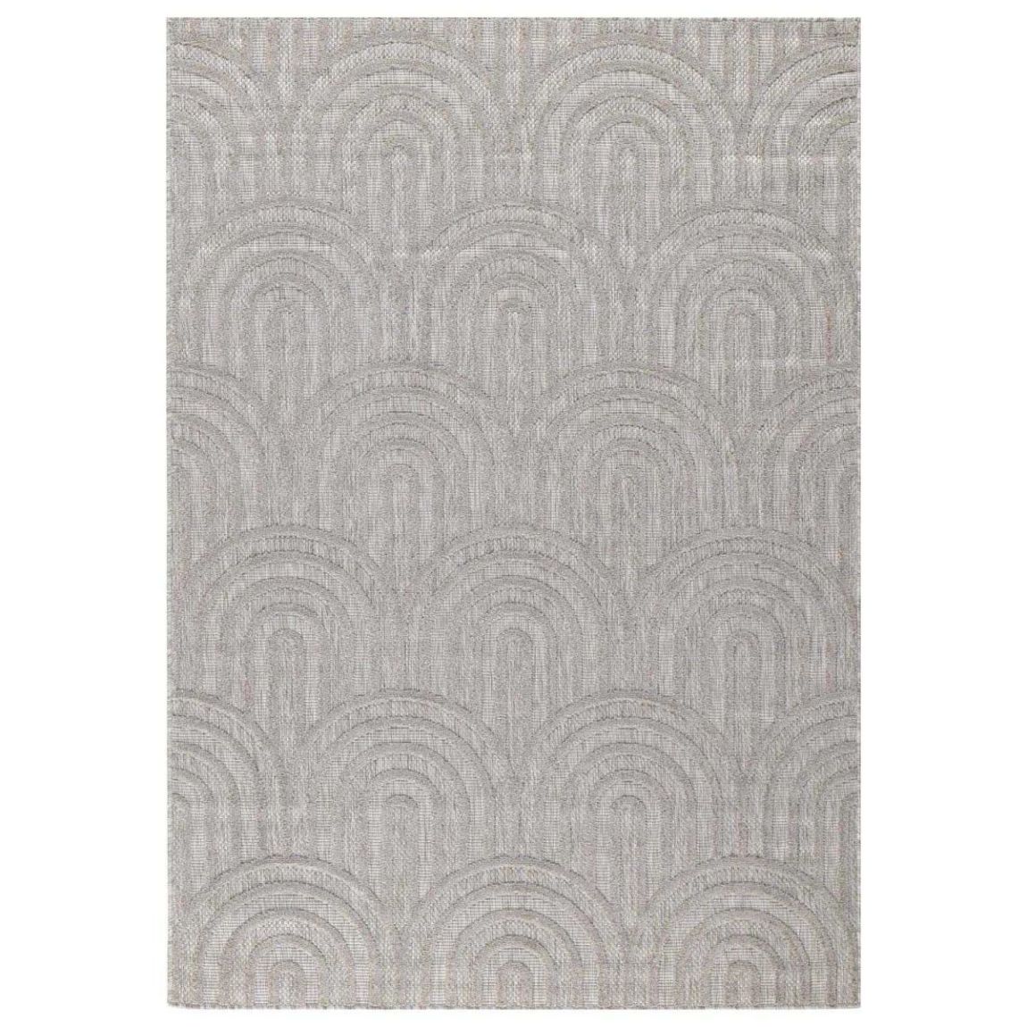 Tapis intérieur extérieur en polypropylène Fira 985 gris 150 x 80 cm main product photo