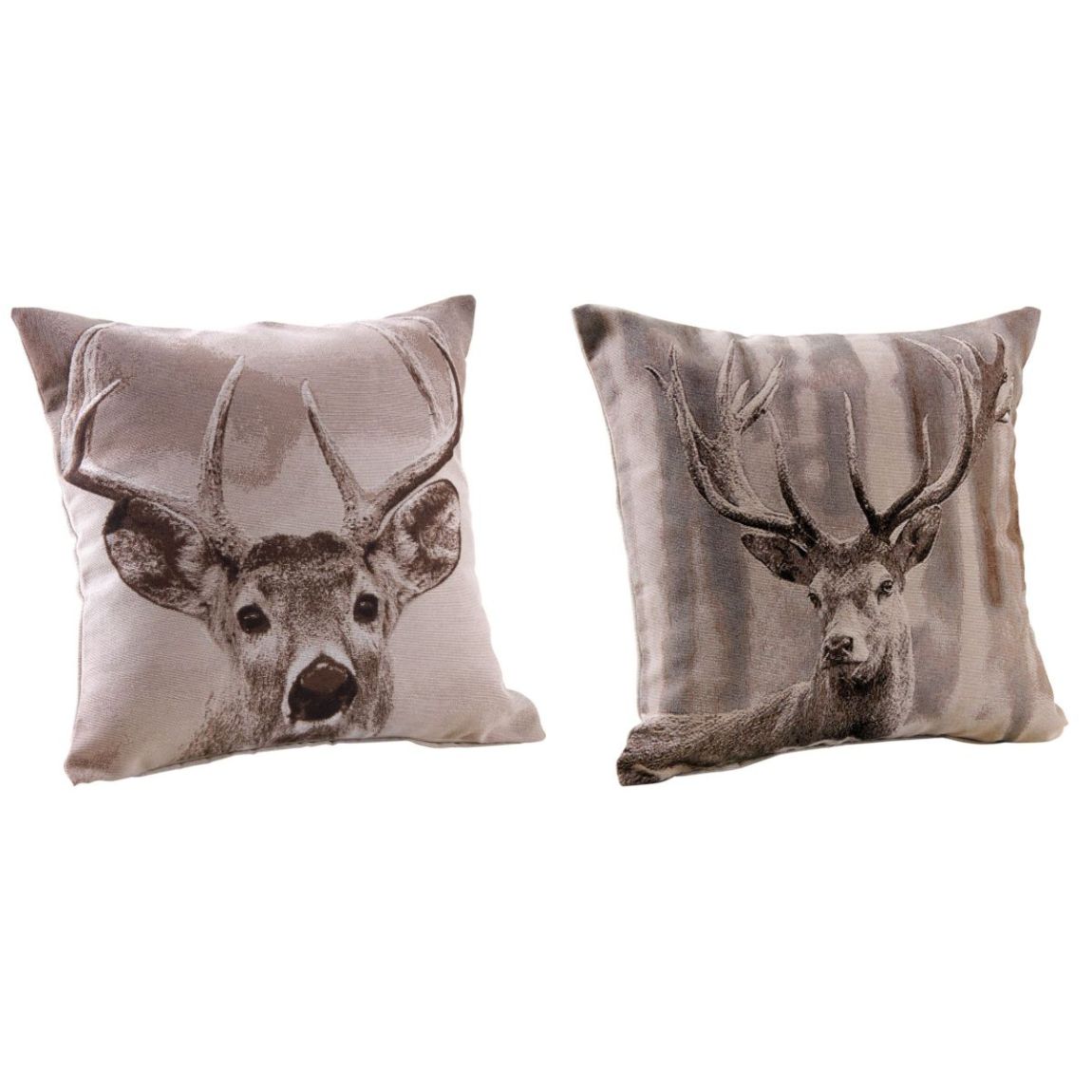 Coussin cerf en coton et polyester (Lot de 2) 60 cm main product photo