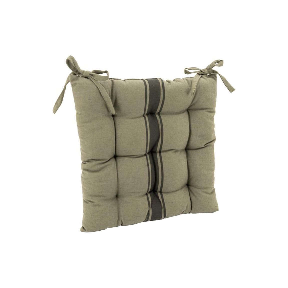 Galette de chaise en coton FLEX Kaki/gris main product photo