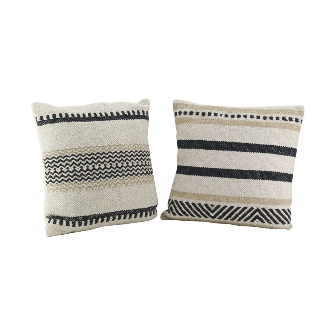 Coussins en coton graphiques et ethniques (Lot de 2) main product photo