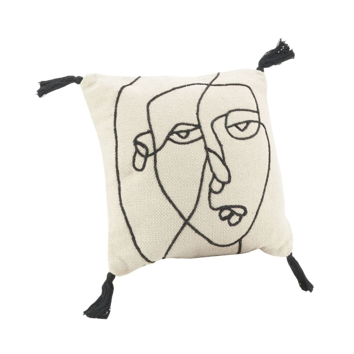 Coussin en coton Visage 45 x 45 cm main product photo