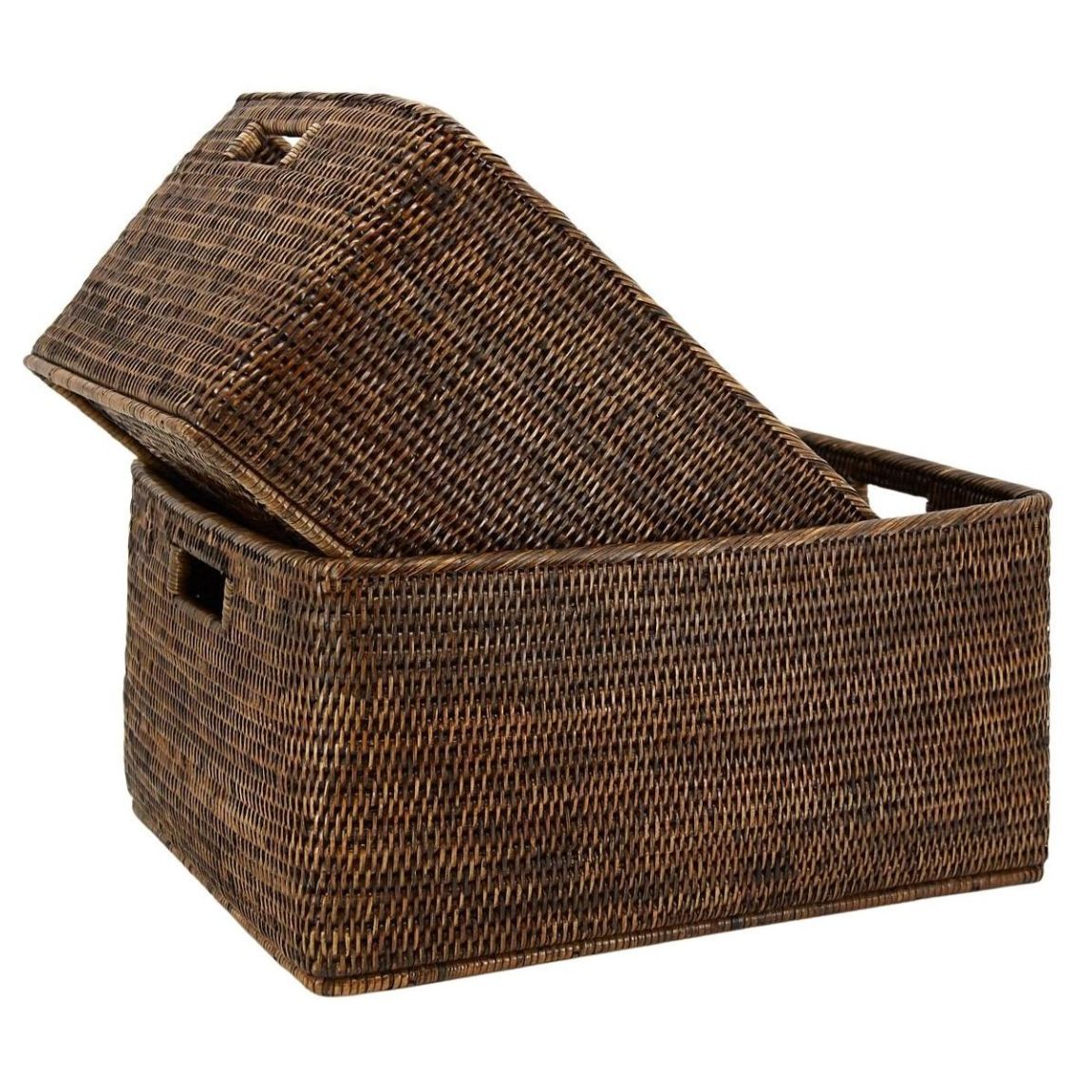 Corbeilles de rangement en rotin (Lot de 2) main product photo