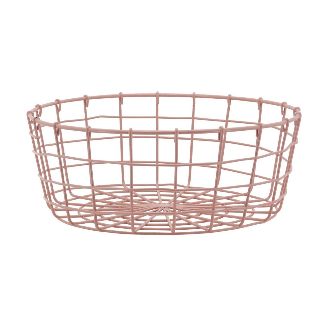 Corbeilles en métal ajouré vieux rose (Lot de 40) main product photo