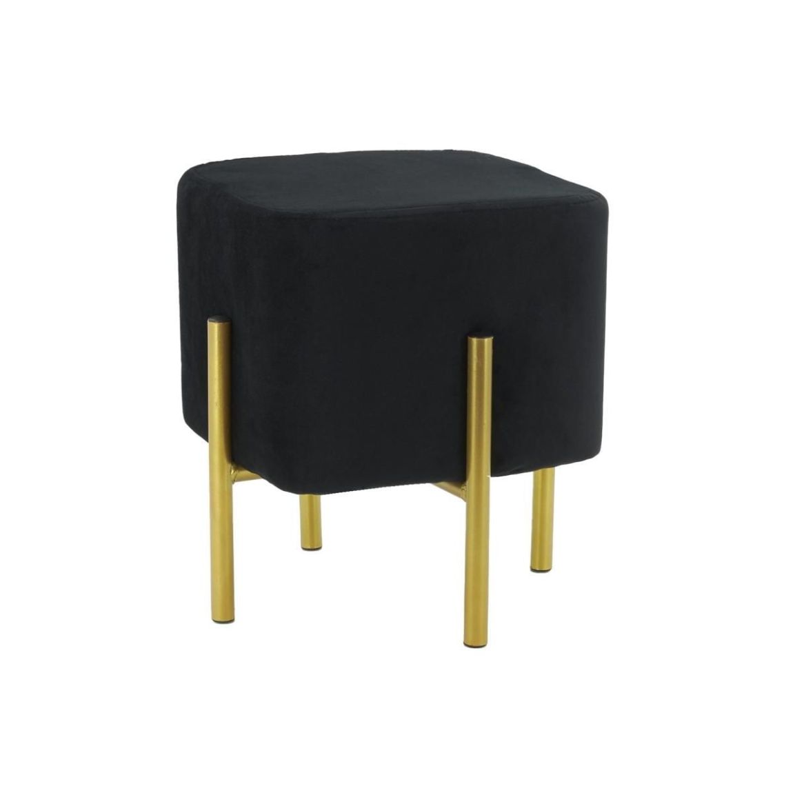 Tabouret carré pied doré Gatsby main product photo