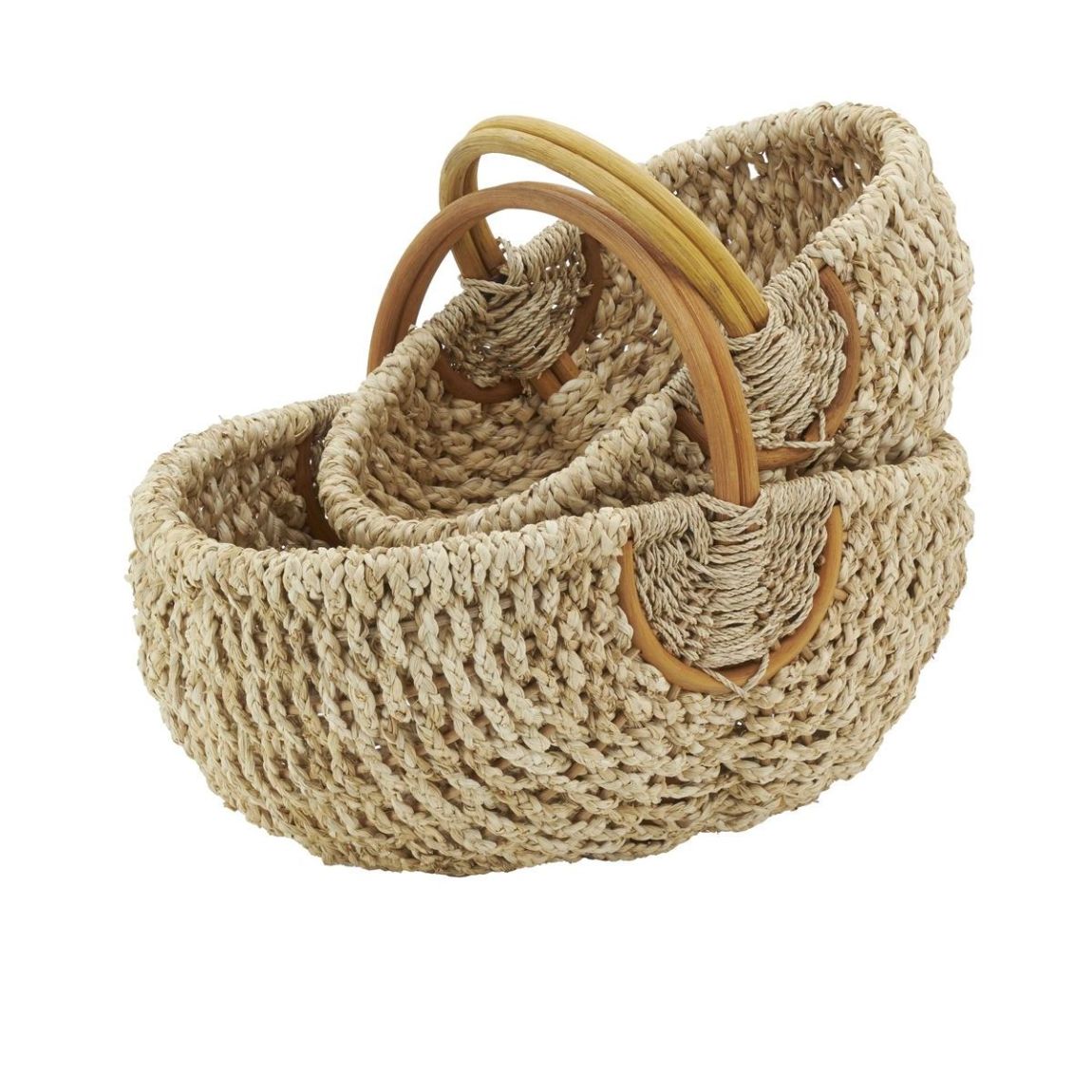 Duo de panier en rotin main product photo