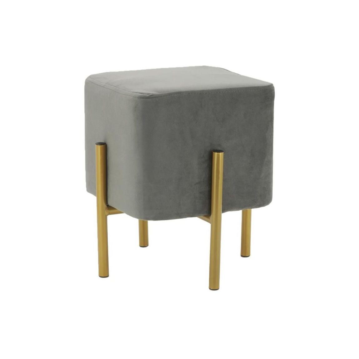 Tabouret carré pied doré Gatsby main product photo