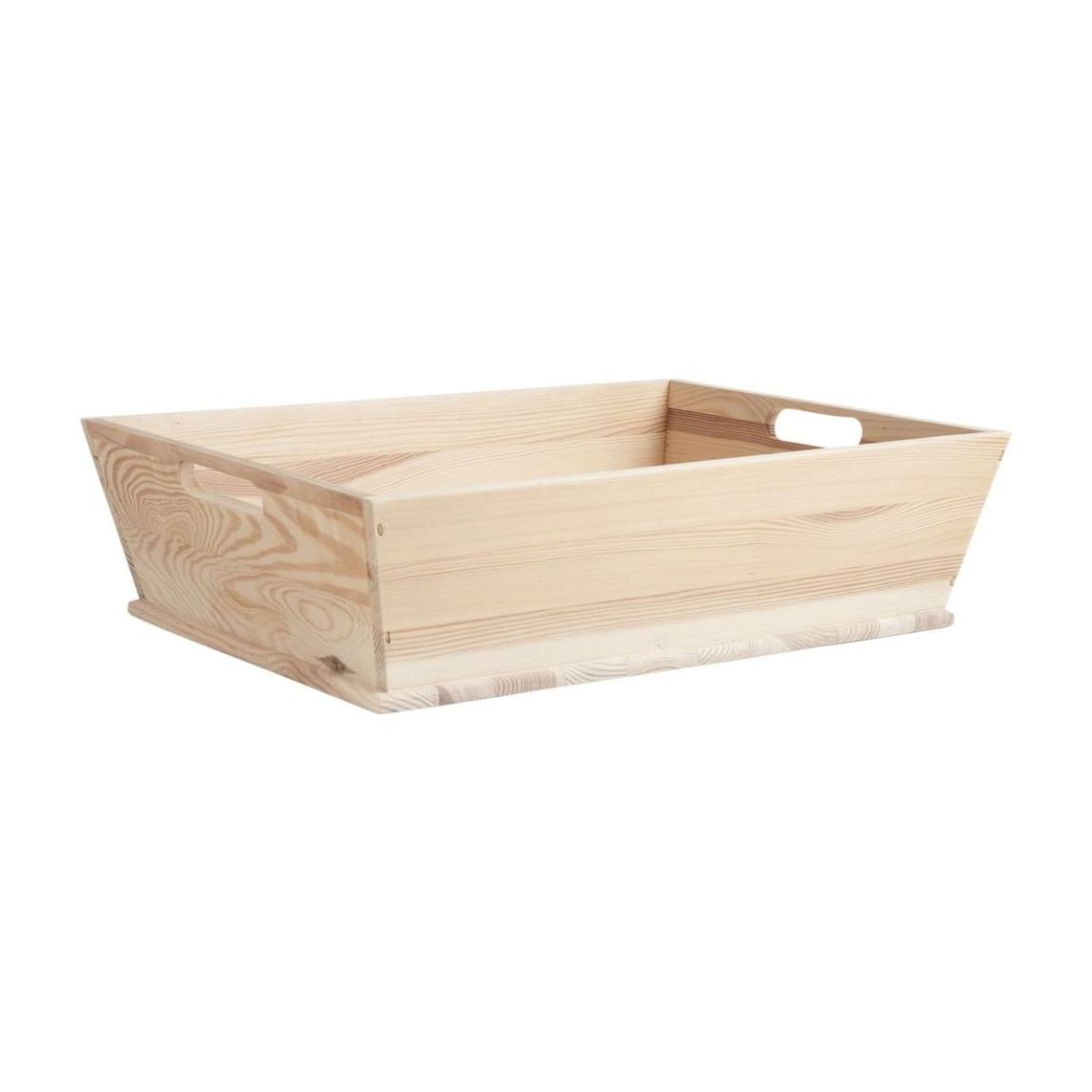 Manne en pin rectangulaire main product photo