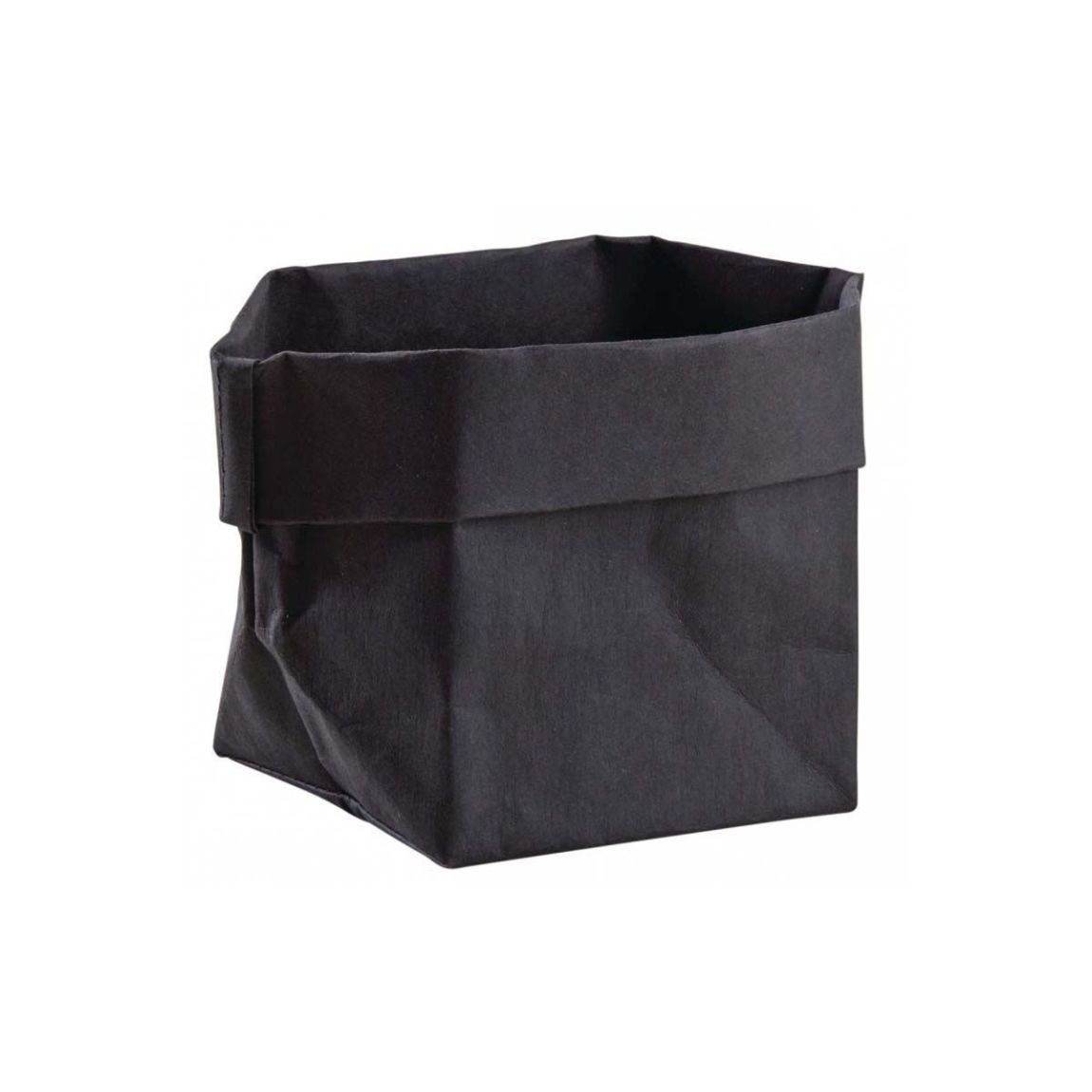 Corbeille en papier noir main product photo