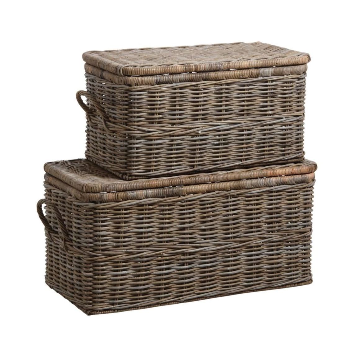 Malle en poelet gris (Lot de 2) main product photo
