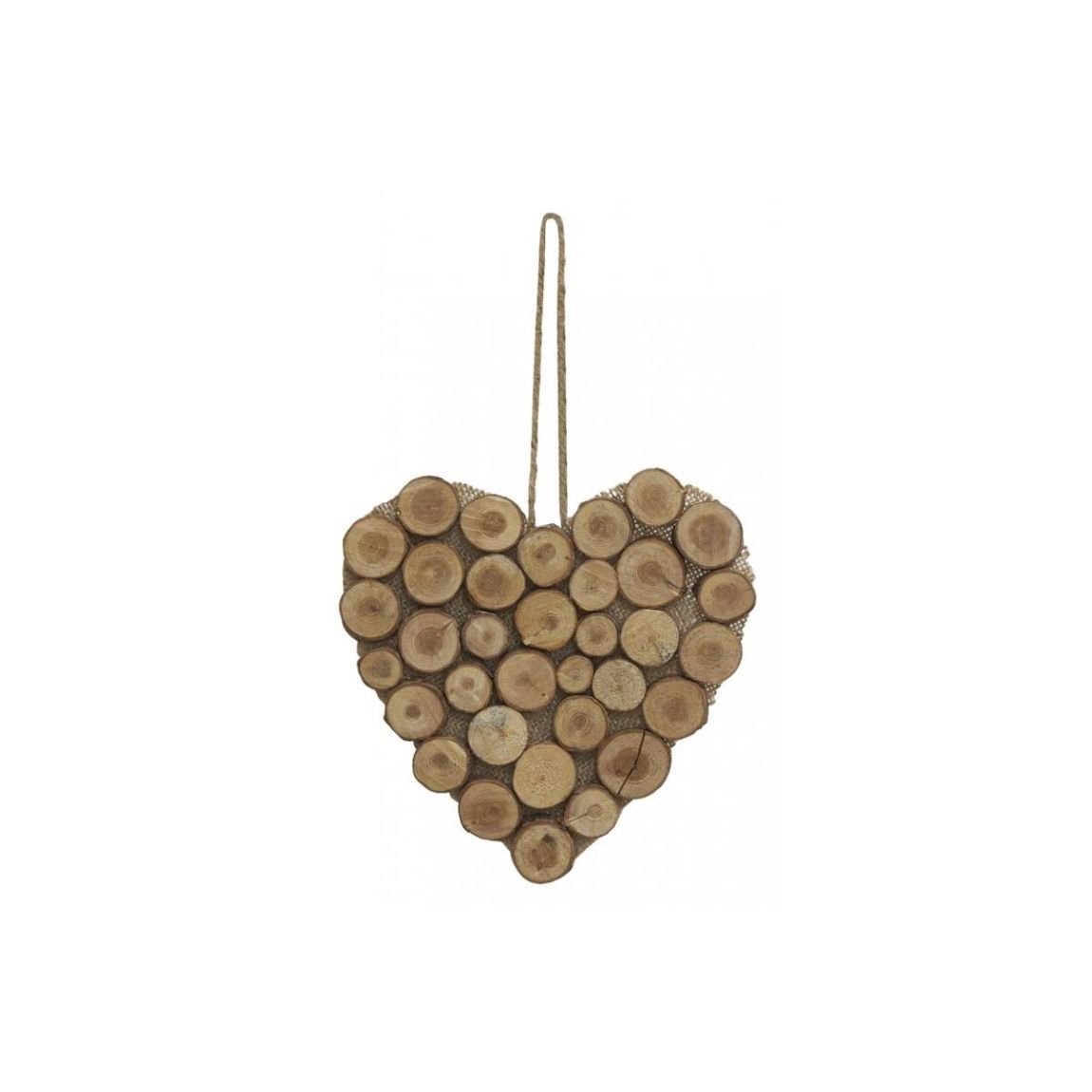 Coeur à suspendre en bois Petit main product photo