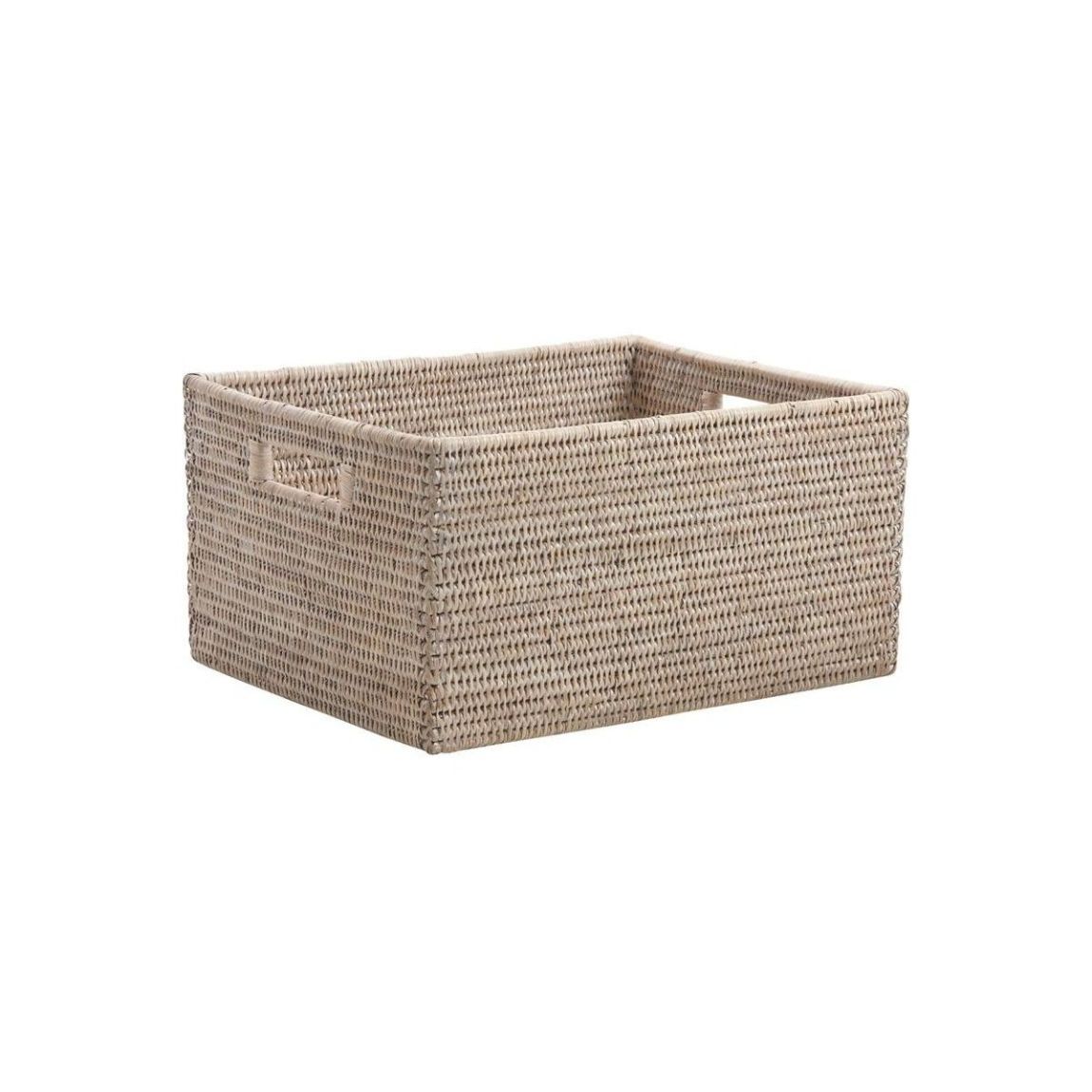 Corbeille rangement en rotin 28 x 22 x 15 cm main product photo