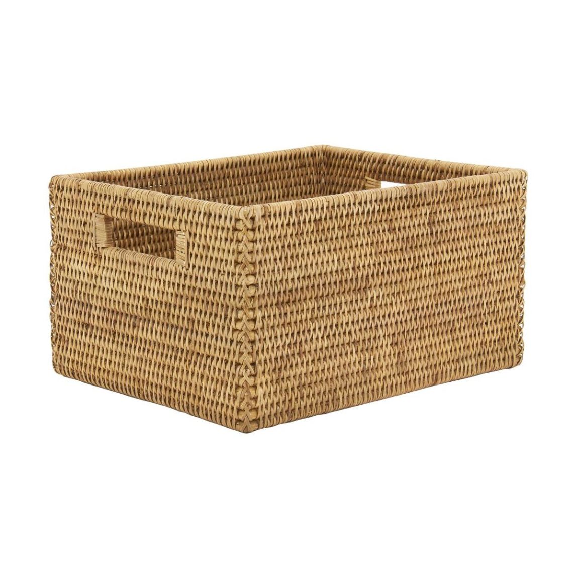 Panier de rangement en rotin naturel 38 x 30 x 20 cm main product photo