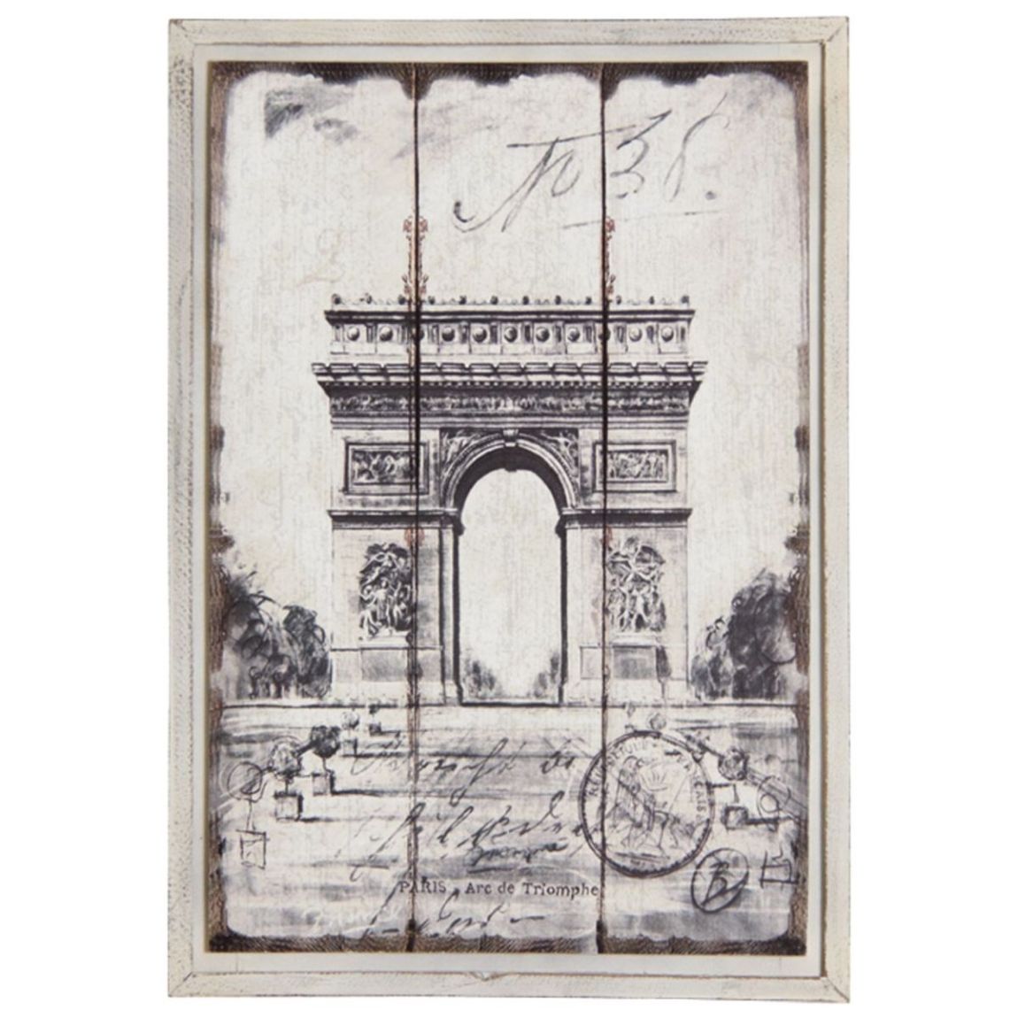 Tableau en bois Paris Arc de Triomphe main product photo