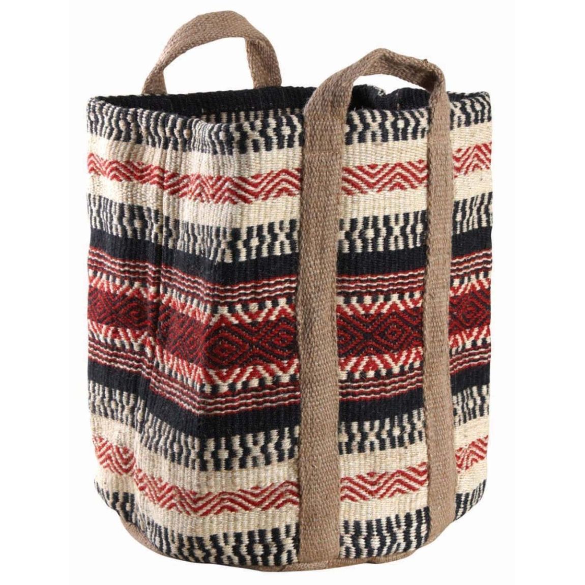 Corbeille en toile de jute épaisse Afriqua main product photo