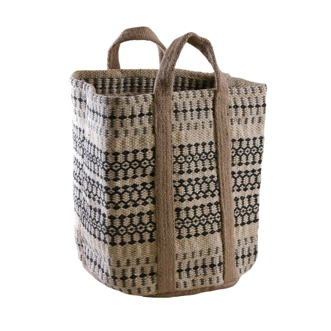 Corbeille en toile de jute épaisse Afriqua main product photo