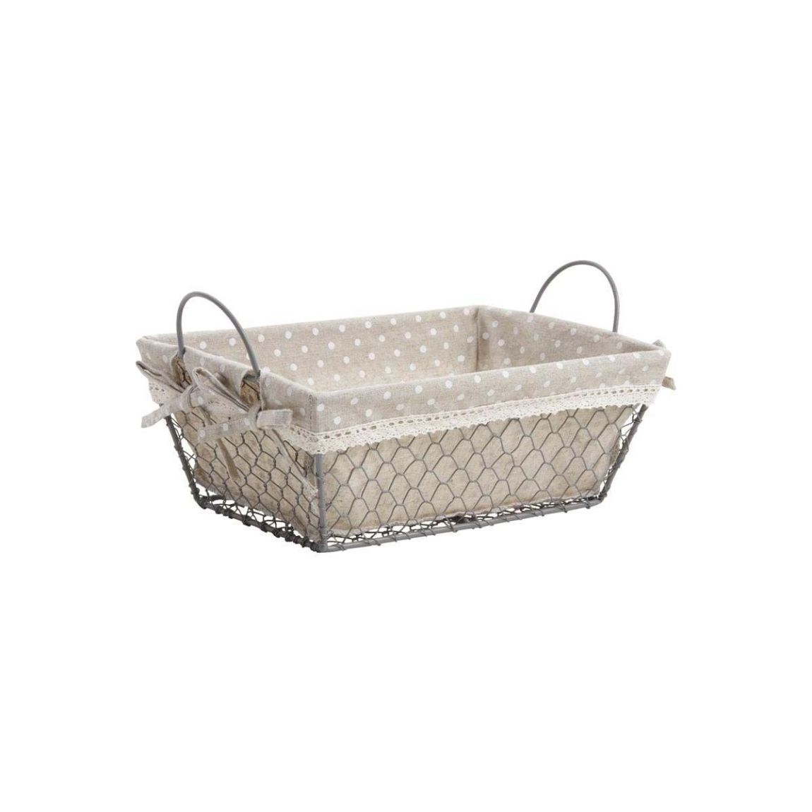 Manne en grillage et jute main product photo