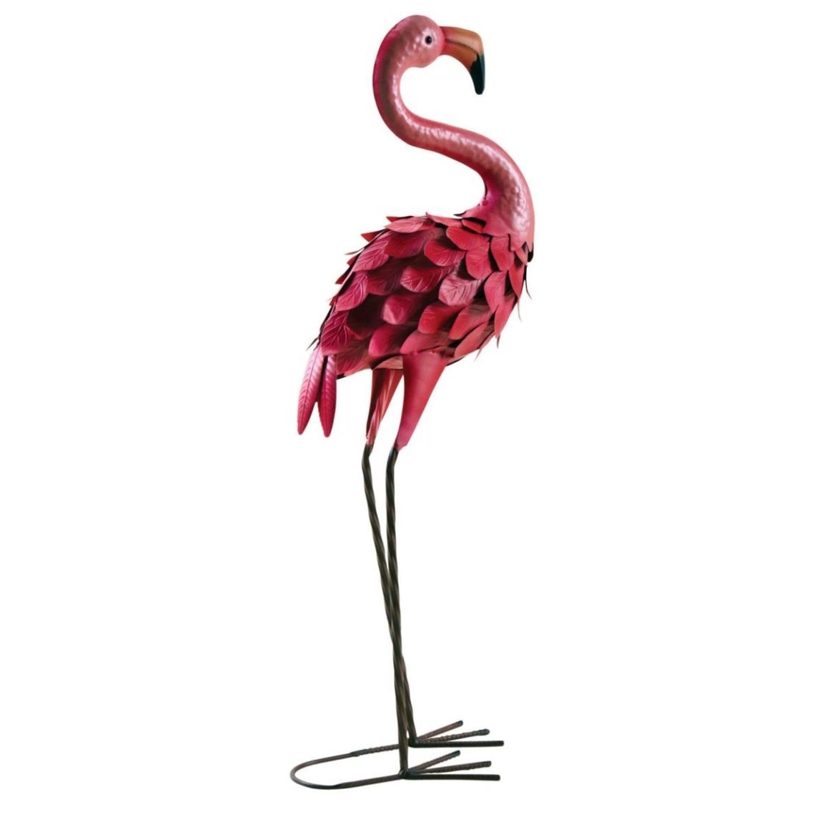 Flamant rose en métal laqué mat (Modèle aléatoire) main product photo