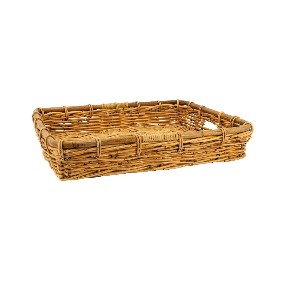Manne rectangulaire en poelet naturel main product photo
