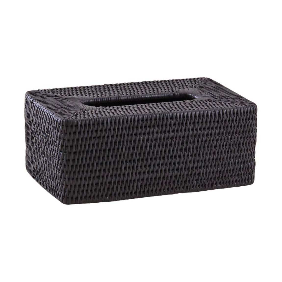 Boite à mouchoirs en rotin main product photo