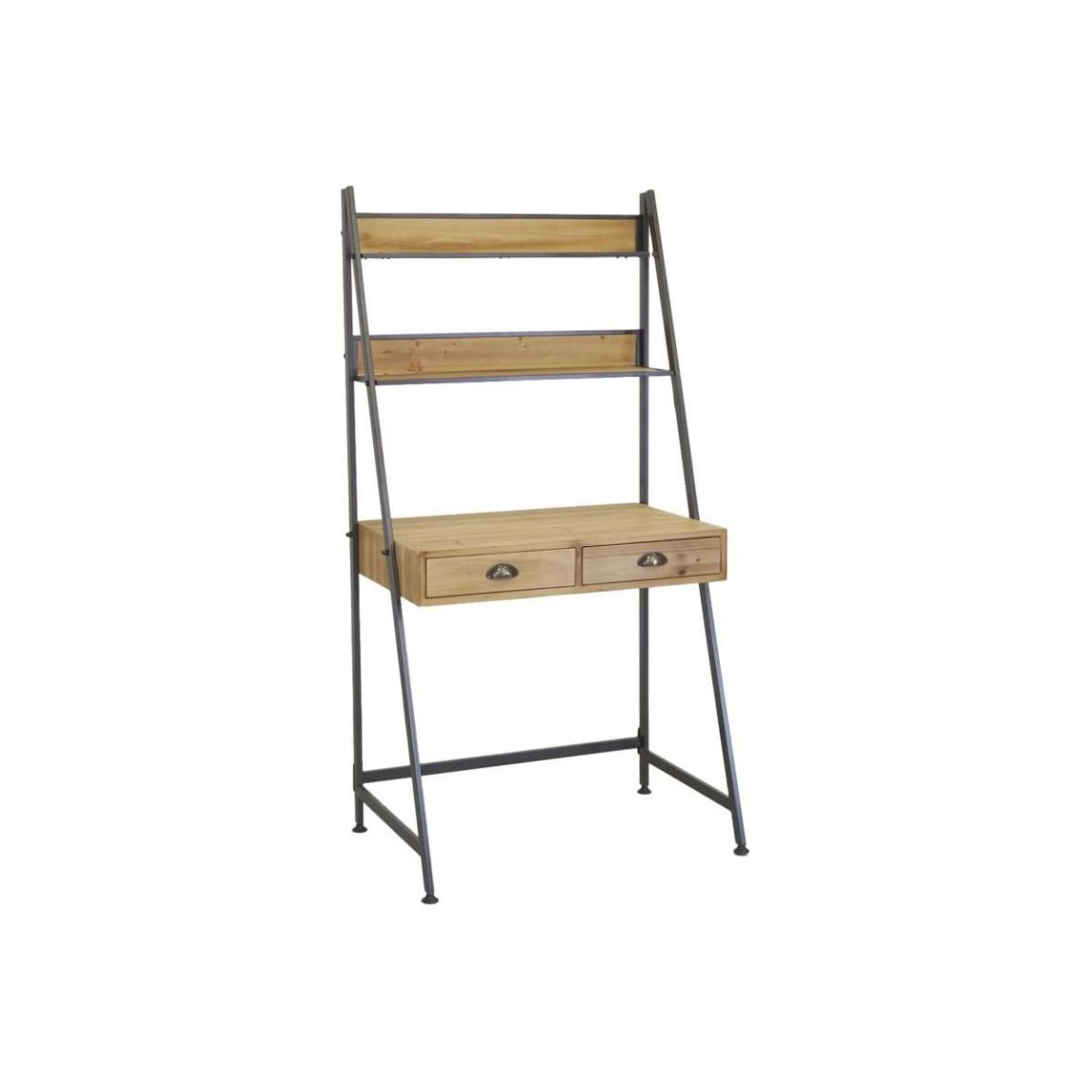 Étagère bureau en bois et métal main product photo
